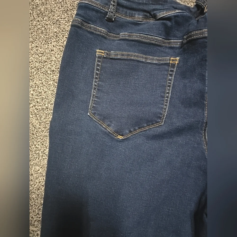 Maurices Dark Blue Skinny Jeans Stretchy Womens Size 22 Reg. - Picture 4 of 15